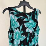 Romantic Floral Midi Dress Sleeveless Flowy Size 12 Garden Cottagecore Fairy Black Photo 8