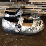 Savvy Mary Jane Nursing Shoe By  Women's Color:‎ Silver Scribble 11M Photo 4