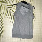 Nike Heather Gray Full-Zip hoodie vest with White SWOOSH logo Size S/P Photo 1