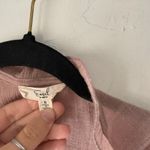 easel  Los Angeles Dusty Rose Ruffle Kimono Cardigan 100% Tencel‎ Boho Drape S Photo 4