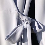 J.Crew  365 Crepe Wrap Dress Size 4 in Light Blue Photo 4