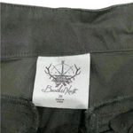 Boundless North Cropped Belted Pants‎ with Lace Up and Beading Detail Size 28 Green Photo 4