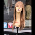 Human hair Bangs Wig 2216 Blonde Mix 2020 Size 24 Photo 3