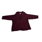 Koolaburra by Ugg  Sherpa Fleece Shawl Collar Women's Cardigan XXL Wine Burgundy Photo 6