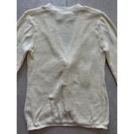 Field and Flower Cardigan Womens XL Yellow Floral Embroidery Teacher Grandma Art Photo 3