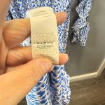 Never Fully Dressed Women's Saint Anouck Blue Leopard‎ Midi Dress Size Medium Photo 3