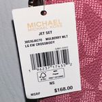 Michael by Michael Kors Jet Set Lg Crossbody in Mulberry Multi Signature Logo Pink Photo 2