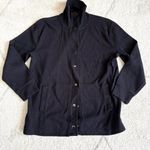 Ralph Lauren  Black Cotton Snap Button Cardigan Jacket Casual Minimalist Sweater Photo 1