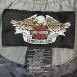 Vintage Harley Davidson Motorcycle Embroidered Rose Bomber Jacket Photo 9