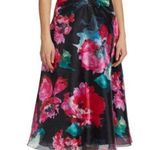 NWT Teri Jon by Rickie Freeman Floral Print Organza Cocktail Dress Photo 0