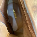 Maurice's Maurice’s Fringe Boho Ankle Zip Boots size 11 Brown Faux Suede Block 3” Heel Photo 12