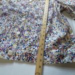 Drapers & Damons size 1X color splashed button front jacket. Blue Photo 5