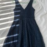 Lulus Navy Blue Lace Skater Dress Photo 5