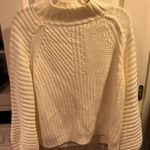 SheIn Large Chunky Knit Bishop Sleeve Solid Sweater Photo 0