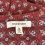 Max Studio  Women M Short Flutter Sleeve Wrap Babydoll Dress Ruffle Barbiecore Photo 8