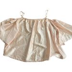 H by Halston Halston large Blush Pink Butterfly Sleeve Blouse Photo 5