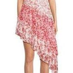 Love Shack Fancy Newport Floral Asymmetric Silk Ruffle Dress Size 2 EUC Photo 0