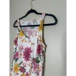 Old Navy  Tank Top Women Medium Linen Blend Multicolor Floral Knotted Strap Flowy Photo 1