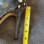Sam Edelman  Size 10 Snakeskin Polka Dot Ankle‎ Strap Stiletto Heels Sandals Photo 8