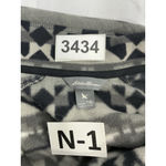 Eddie Bauer Womans Size TXL Gray Aztec Pattern 1/4 Zip Pullover Fleece Photo 2