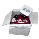 Von Dutch NEW Red & Black Plaid HANDBAG Bowling Bag Crossbody Satchel Purse NWT Photo 9