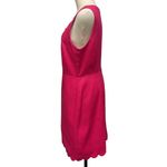 J.Crew  Scalloped Basketweave Square Neck Sheath Dress Pink Sz 10 Formal‎ Career Photo 3