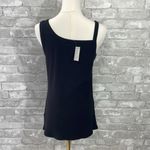 Maurice's Black Ribbed Knit Asymmetrical Tank Top Photo 2