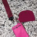 Lululemon  Dual Pouch Wristlet Sonic Pink Pomegranate Detachable Zip Wallet  Photo 11
