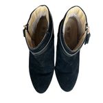 Avon Cushion Walk suede zipper tassel booties Black Size 9 Photo 9