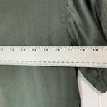 Paul Harris Design Silk Blouse Small Sage Green Short Sleeve Minimalist Top Photo 3