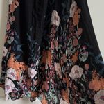 Free People Embrace It Maxi Dress Size Medium Floral Flowy Black Blue Photo 9