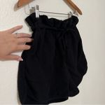 Splendid  Ruby black crinkle cotton high rise paper bag shorts S Photo 2