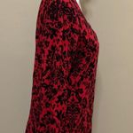 George Brand George Red & Black Paisley Long Sleeve Sweater Photo 1