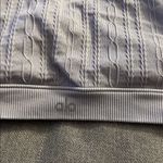 Alo Yoga Alo Seamless Cable Knit Bra - Black & Grey bundle size large Photo 3