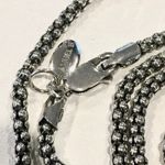 SAMUEL B Sterling Silver 925 Oxidized Popcorn Necklace 24 inches 3mm NWT Photo 4