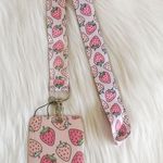 Strawberry lanyard with Id/ card holder Pink Photo 0