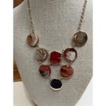 NWT Bay Studio Gold Tone Metal & White Dot Enamel Choker Style Necklace Photo 4