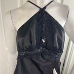 Sincerely Jules Elegant Black Satin Gown Size Medium. #183 Photo 5