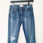 Driftwood  Jeans Jackie Floral Embroidered Distressed Mid-Rise Skinny Boho‎ Sz 27 Photo 1