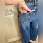 Judy Blue NTM: Medium Wash Dixie Jeans Wide Leg Cropped with Raw Hem Sz 9/29 Photo 14