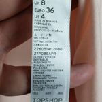 Topshop Burnout Coral Peach Floral Midi Skirt Photo 5