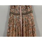 Mac Duggal  5654 Pink Floral Embellished Halter Strap A Line Gown Sz 8 Photo 3