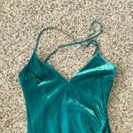 For Love & Lemons  Viva Velvet Mini Dress Emerald Green Size Small Party Sexy Photo 4