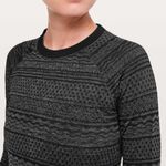 Lululemon Rest Less Pullover size 6 Black/ White (Third Release) Long Sleeve Photo 6