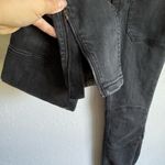 We The Free Black Denim Skinny Cargo Zipper Hem Jeans Womens 28 Stretch Photo 2