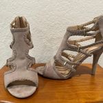 LC Lauren Conrad Lauren Conrad Taupe braided cutout Heels Photo 0