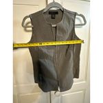 EXPRESS Women’s Stretch Full-Zip Vest – Gray Size 3/4 | Business Casual Workwear Photo 4