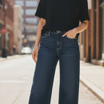 st. john's bay Dark Blue Flare Jeans Photo 0