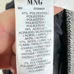 MNG Black Cream Chevron Tweed Mid Rise Bermuda Length Roll Tab Shorts Size 10 Photo 7