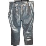 Good American Good '90s metallic relaxed-fit denim-blend jeans. Size 22 Photo 8